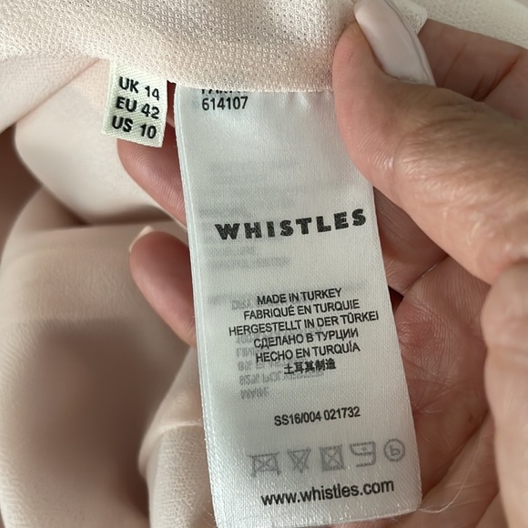 Whistles Ali pale pink Formal Shift Dress size US 10 - Picture 10 of 10